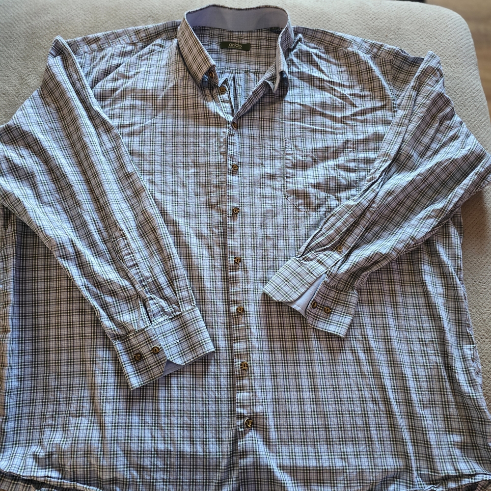 Classic Plaid Button-Down Shirt for Men